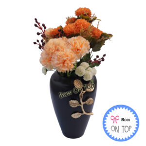 14378 Classic Metal Floral Vase