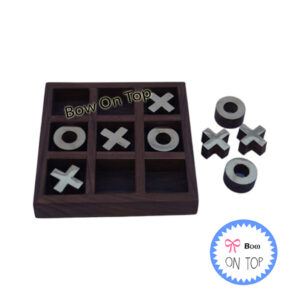 14337 Wooden Tic Tac Toe Board Game