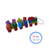 14346 Alphabet & Number Whirlwind 3 Carriage Wooden Train Toy - Image 4