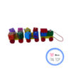 14346 Alphabet & Number Whirlwind 3 Carriage Wooden Train Toy - Image 2