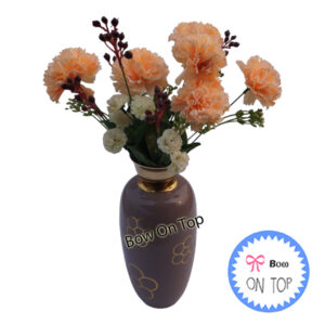 14371 Flower Design Aluminium Flower Vase