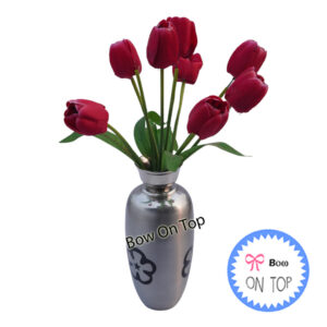 14373 Tall Metal Flower Vase