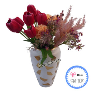 14376 Elegant Design Metal Vase