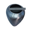 14377 Metal Vase With Wing Design - Image 2