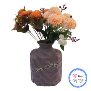 14384 Large Metal Flower Vase